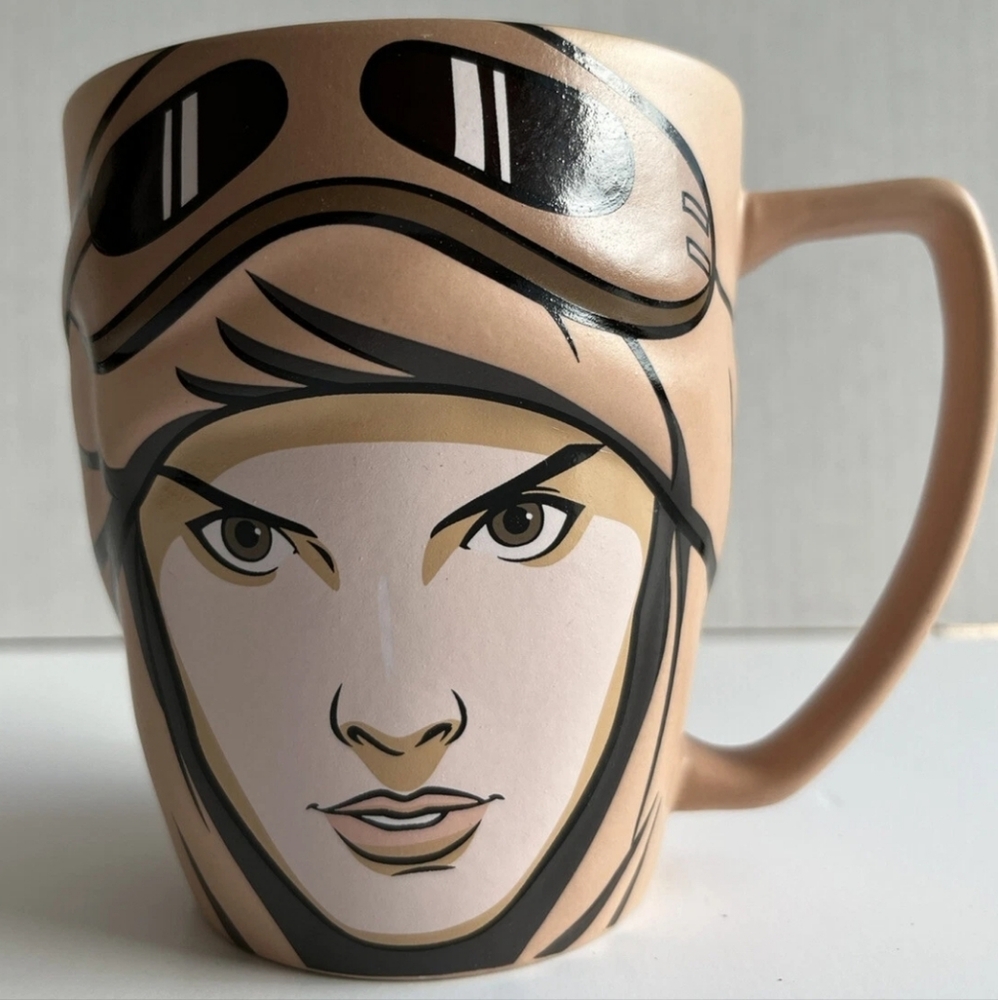 Disney Store Authentic Star Wars 3D Rey Ceramic Coffee Mug 12oz Cup